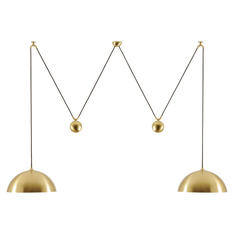 DUOS 36 D Model Adjustable Double Pull Pendant Lamp by Florian Schulz, Germany
