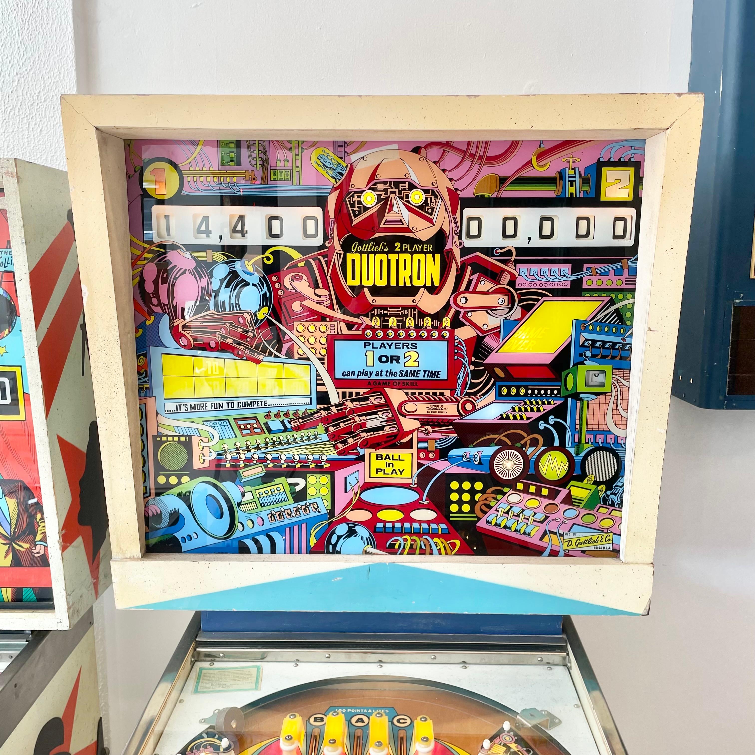 Metal Duotron Pinball Arcade Game, 1974 USA For Sale