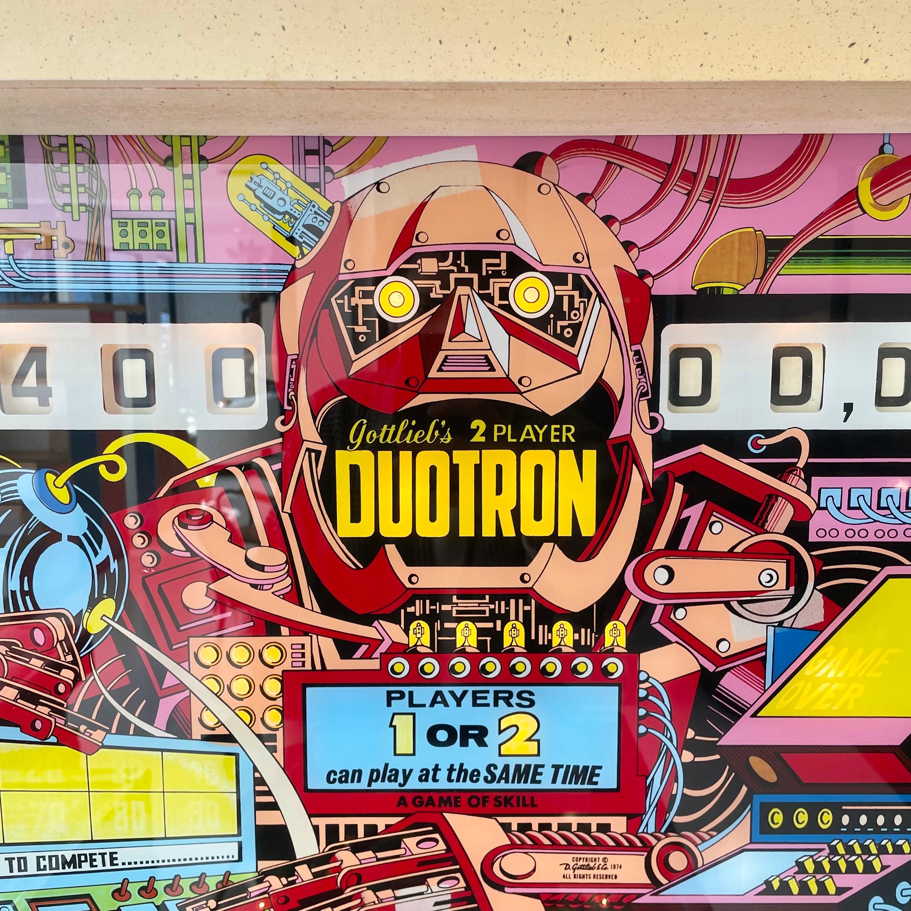 Duotron Pinball Arcade Game, 1974 USA For Sale 2