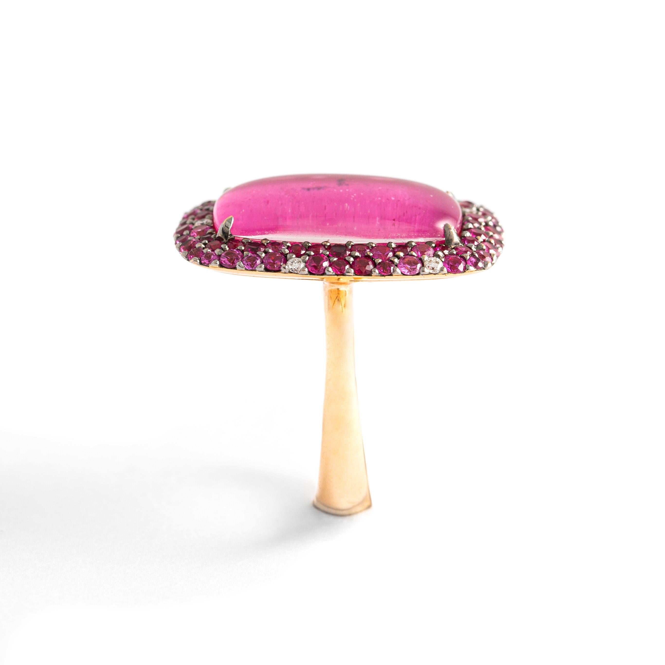 Duplet Ruby Sapphire Ring For Sale 2