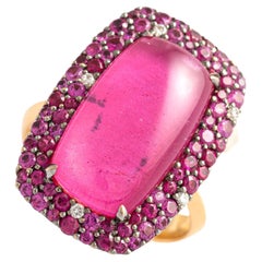 Duplet Ruby Sapphire Ring