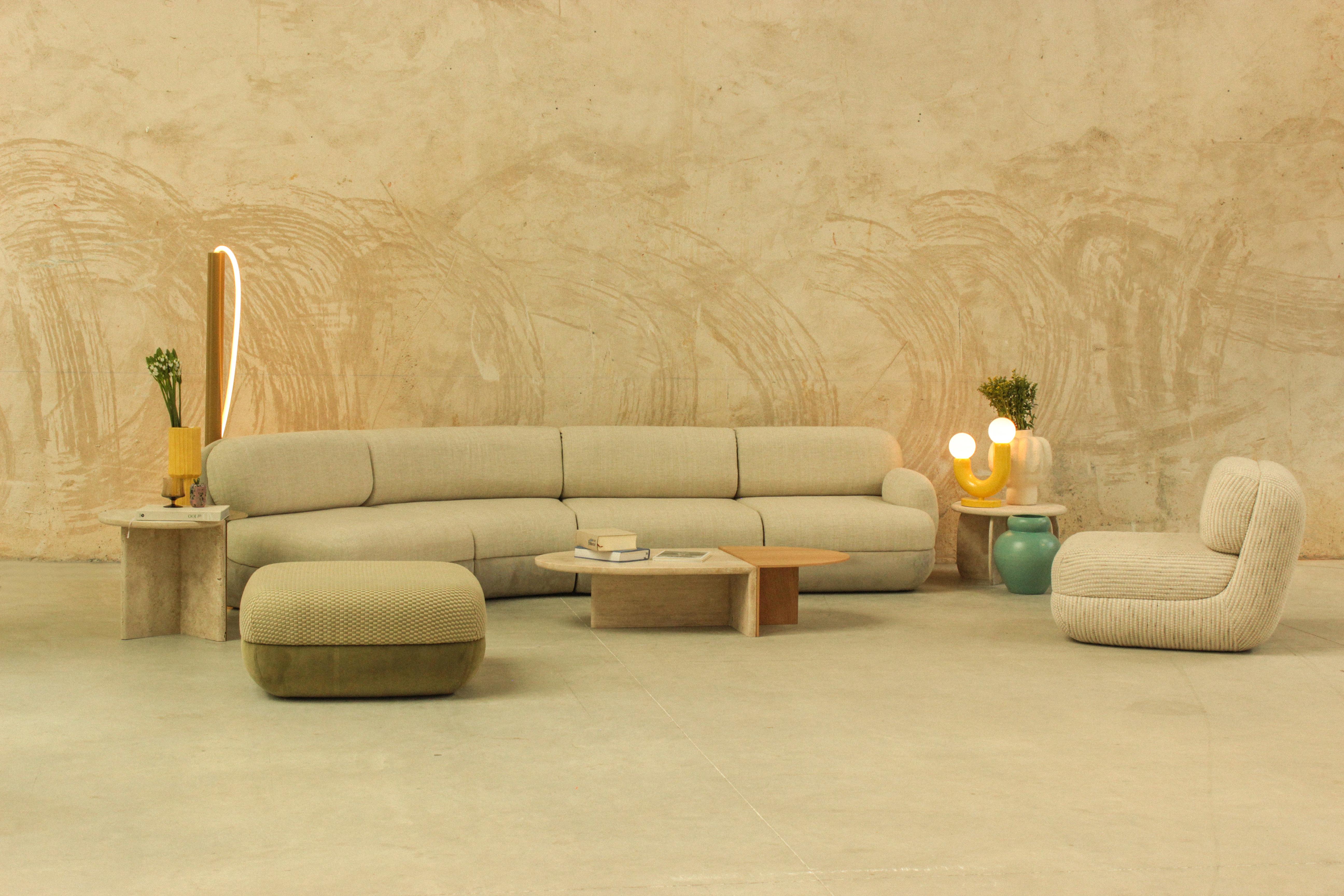 Contemporary Duplex Copper Center Table by Mambo Unlimited Ideas For Sale