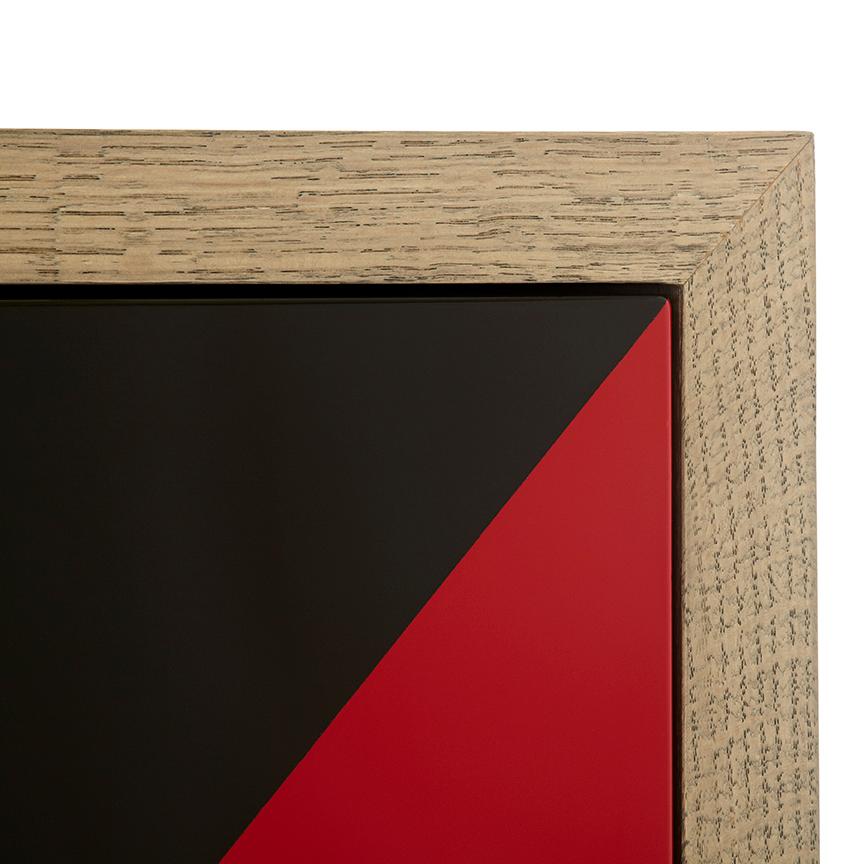 Kommode im Duplex-Stil aus schwarzem und rotem Lack  (21. Jahrhundert und zeitgenössisch) im Angebot