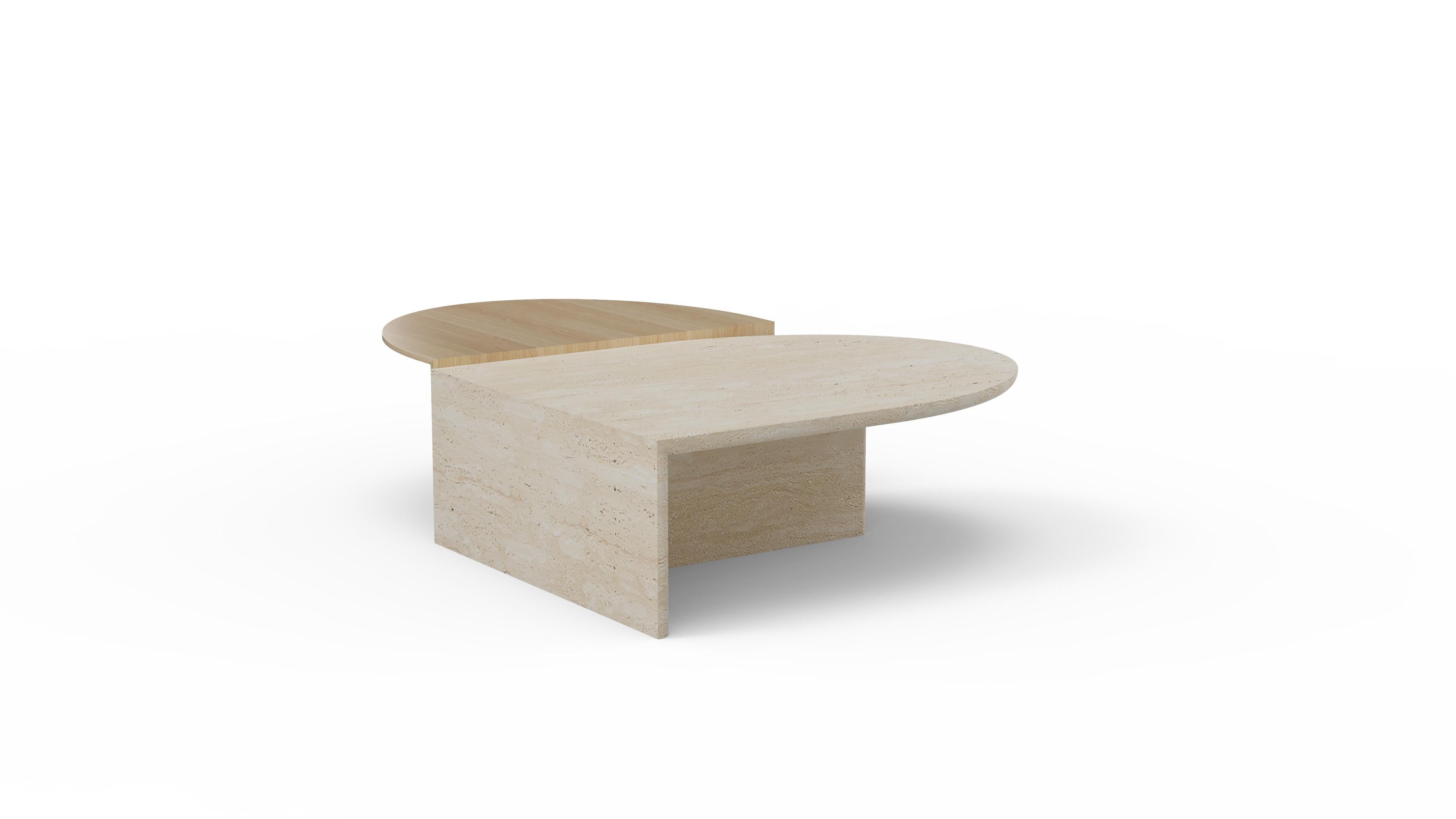 Portugais Table centrale Duplex en chêne de Mambo Unlimited Ideas en vente