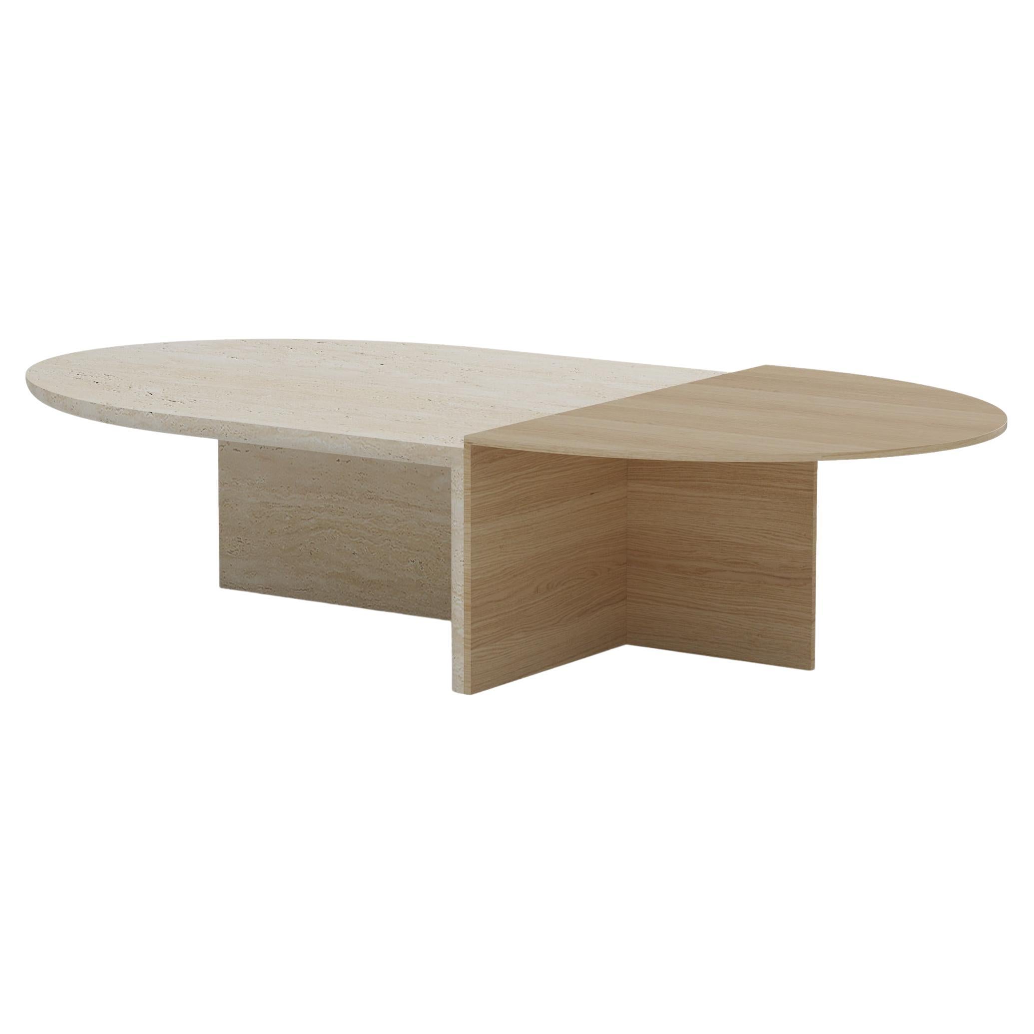 Table centrale Duplex en chêne de Mambo Unlimited Ideas