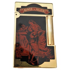 Used Dupont Lighter Gold-Plated Limited Edition Romeo & Julieta