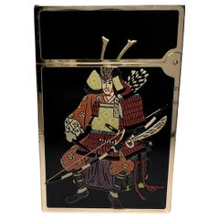 Seltene Dupont Maki-E (蒔絵, Samurai Gold plattiert und Lack Feuerzeug