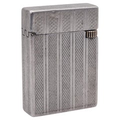 DUPONT Paris 1940-1945 Deko Petrol-Taschenleuchter aus massivem Aluminium