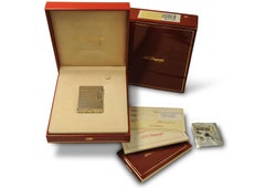 ST Dupont Silver Plated Ligne 1 Small Cigarette Lighter Serviced With Box