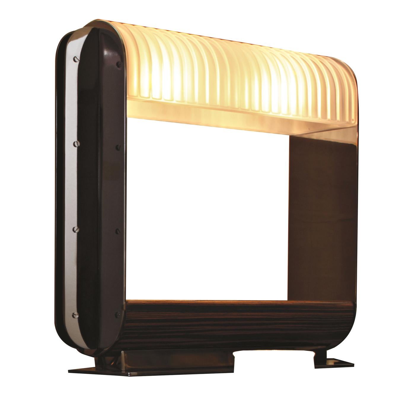 Modern Dupre' Black Nickel Desk Lamp by Roberto Lazzeroni
