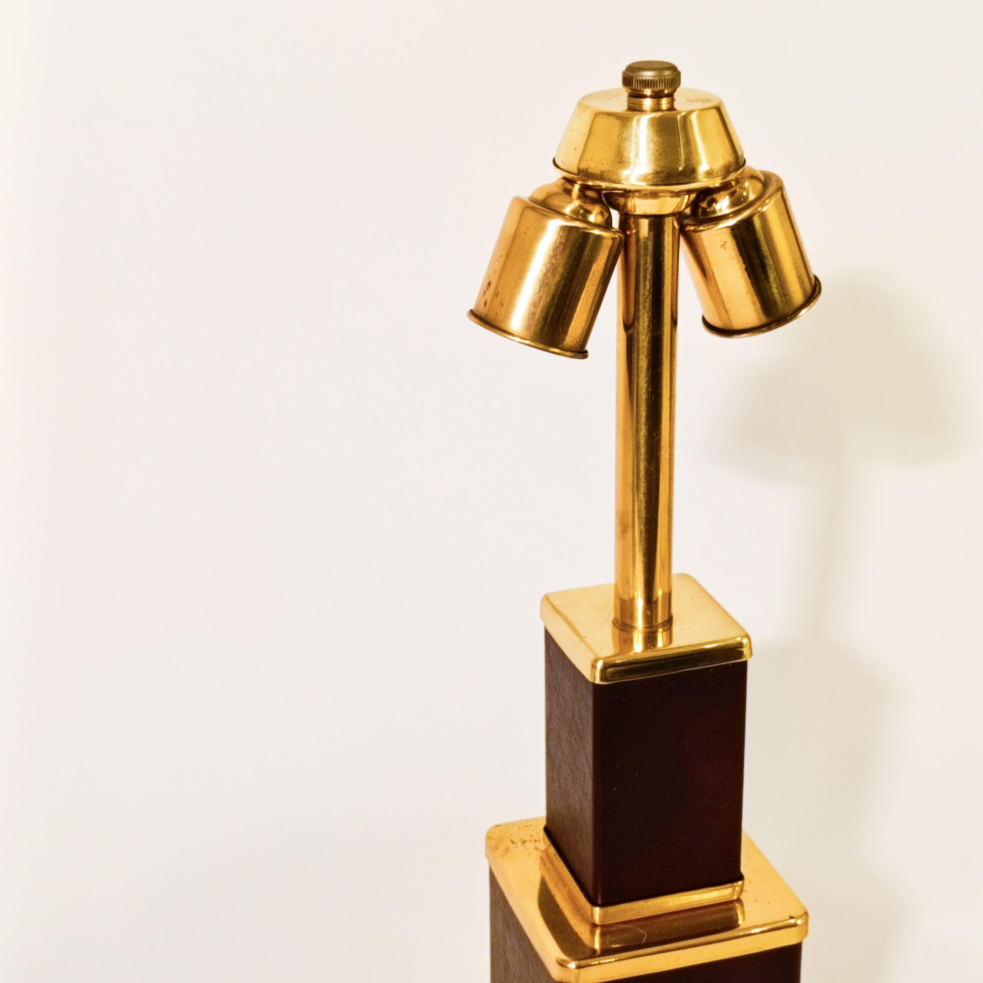Dupré-Lafon. Art Deco and Hollywood Regency style table lamp, France, 1960s For Sale 8