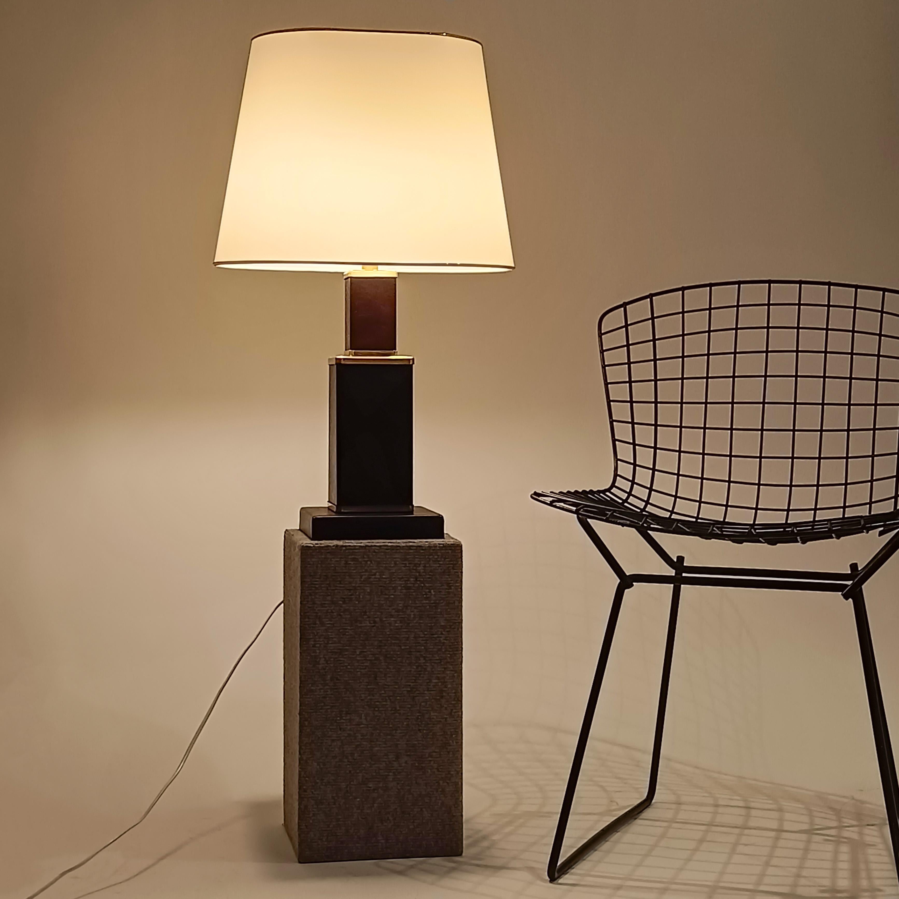 Dupré-Lafon. Art Deco and Hollywood Regency style table lamp, France, 1960s In Excellent Condition For Sale In SANT ADRIÀ DE BESÒS, ES