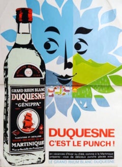 Duquesne Rum Original Poster, 1960
