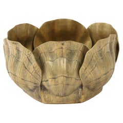 Duquette Style Oval  Bronze Shell Planter