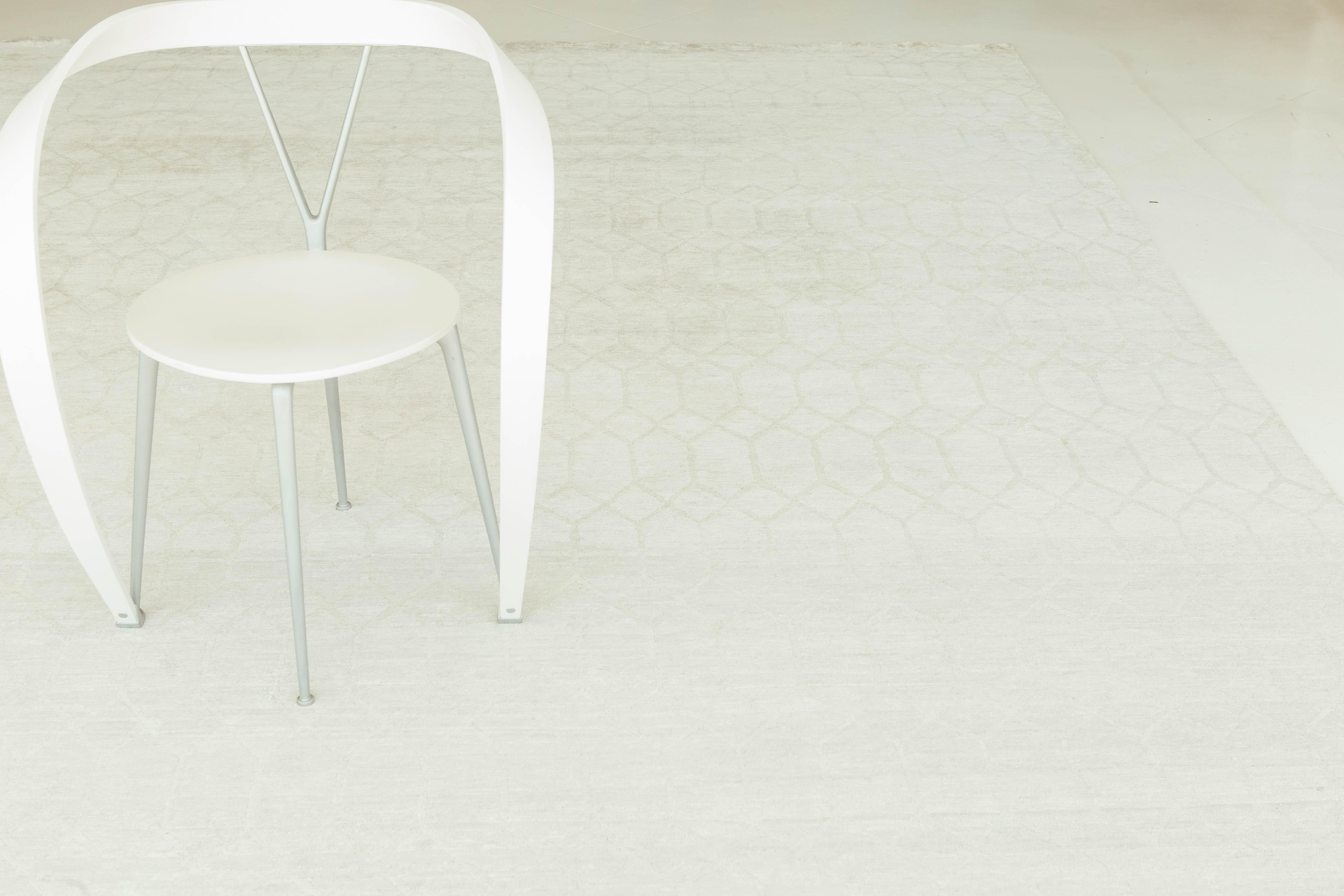 Teppich in modernem Design aus Bambus und Seide im Angebot 2
