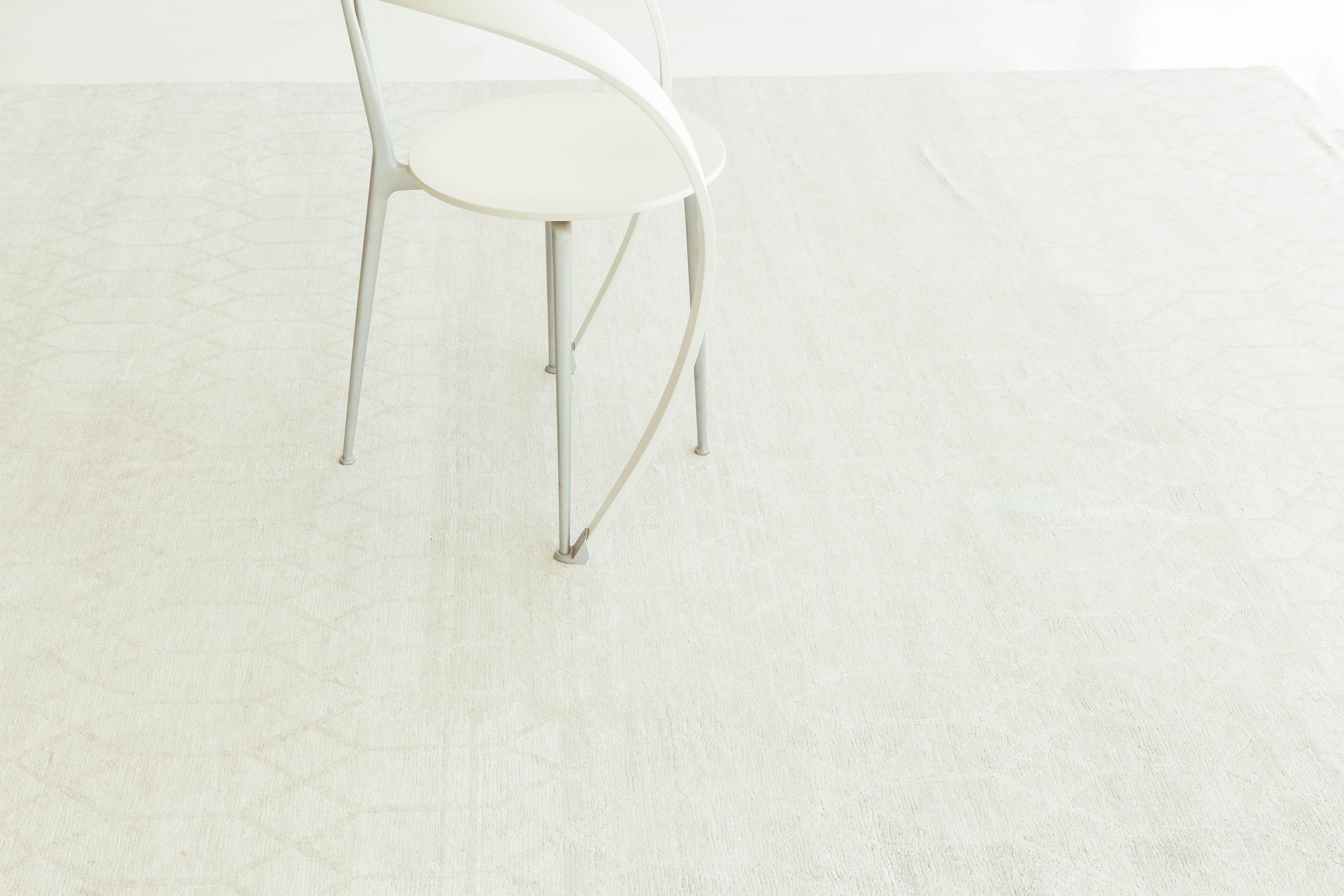 Teppich in modernem Design aus Bambus und Seide im Angebot 3