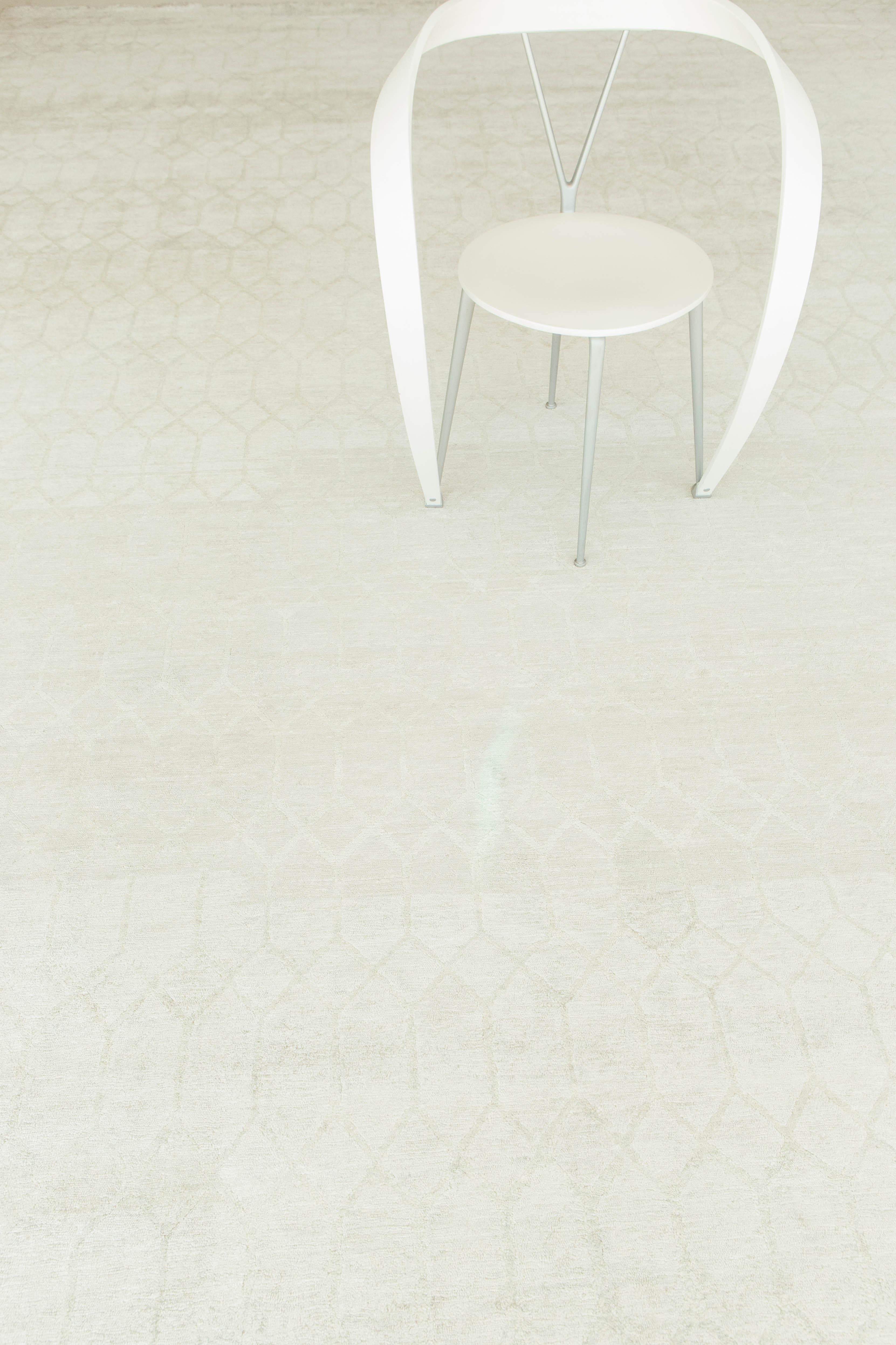 Teppich in modernem Design aus Bambus und Seide im Angebot 7