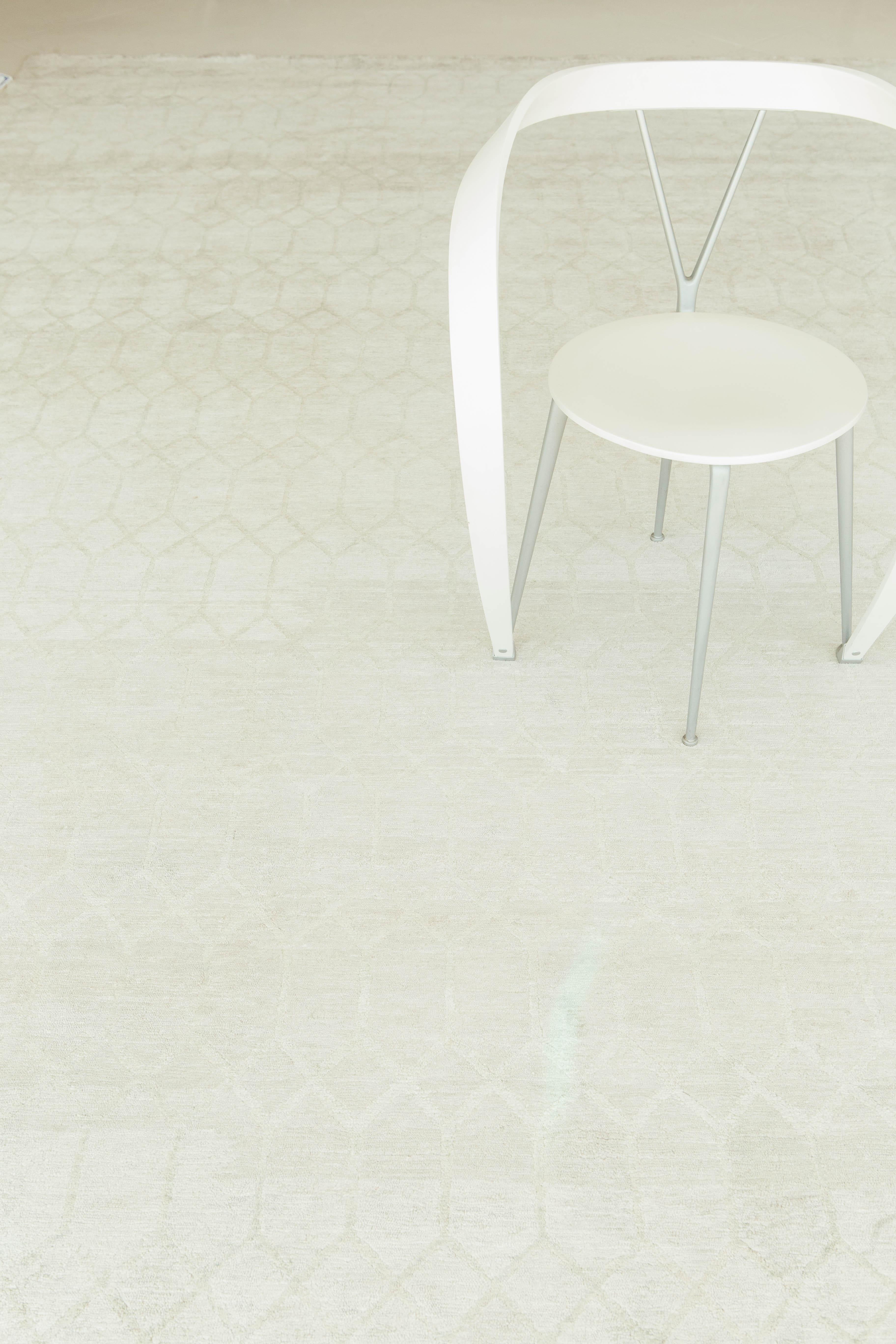 Teppich in modernem Design aus Bambus und Seide im Angebot 8