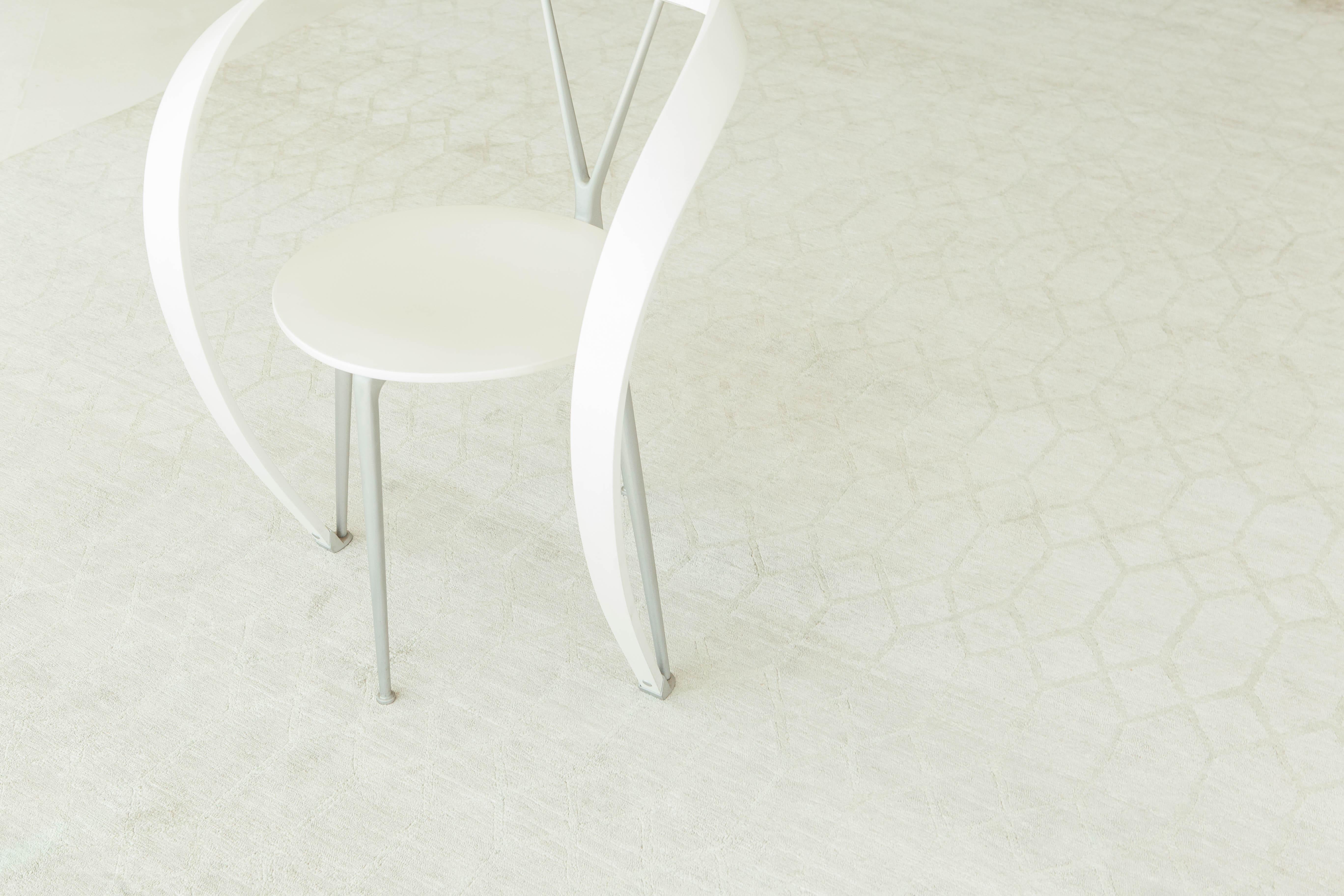 Teppich in modernem Design aus Bambus und Seide im Angebot 1