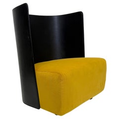D'Urbino, Lomazzi for Zanotta 1984 Campo High Back Chair in Leather and Fabric
