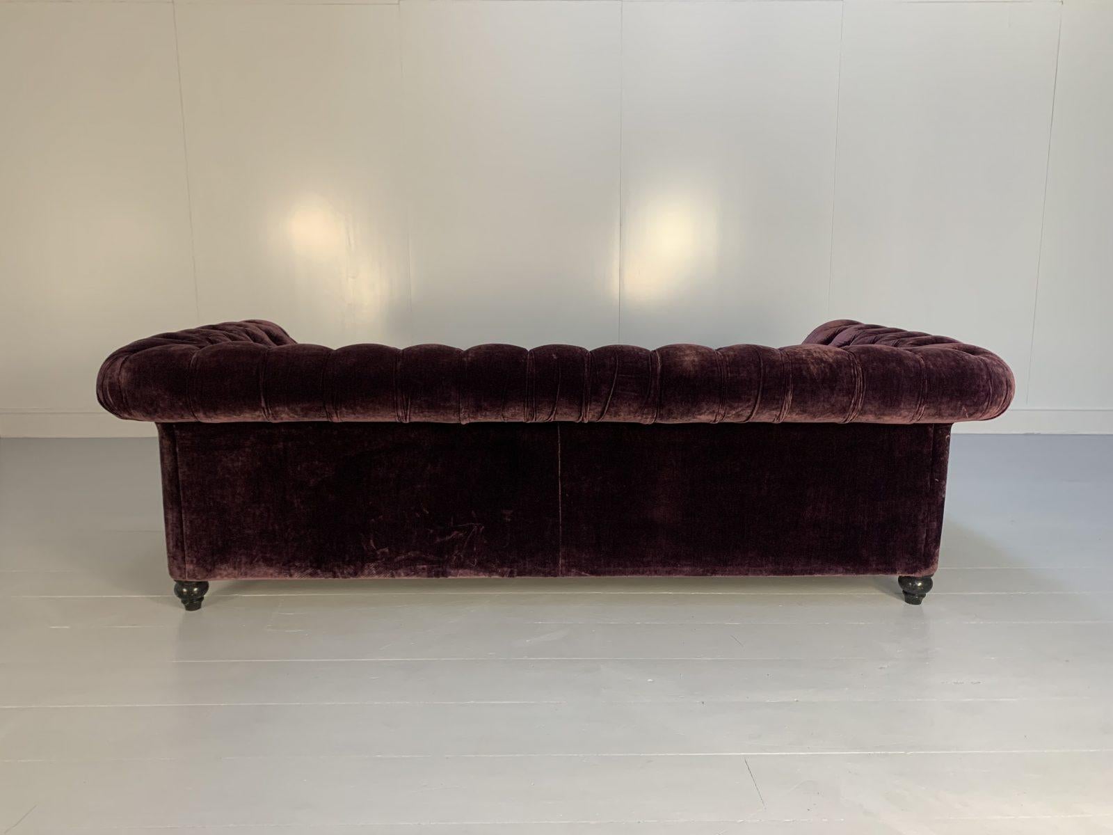 Duresta “Connaught” Grand Chesterfield Sofa – In Purple “Rembrandt” Velvet 5