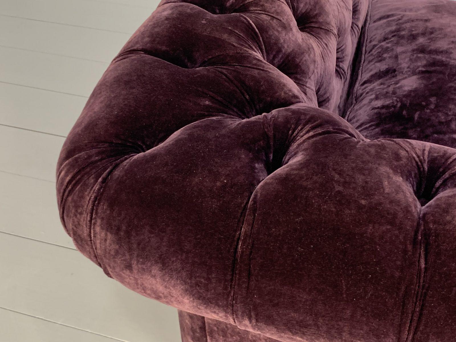 Duresta “Connaught” Grand Chesterfield Sofa – In Purple “Rembrandt” Velvet 6