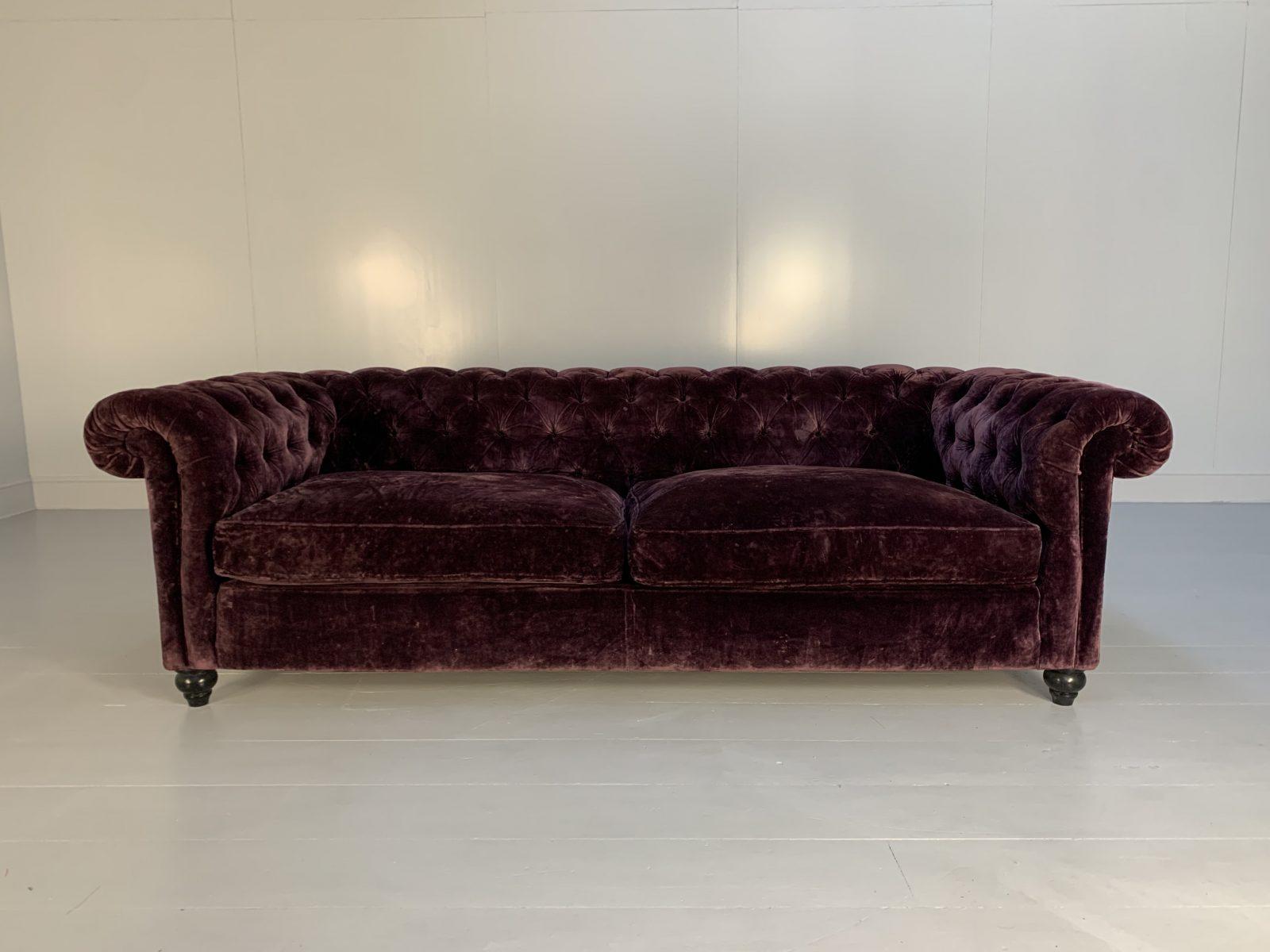 Hello Friends, and welcome to another unmissable offering from Lord Browns Furniture, the UK’s premier resource for fine Sofas and Chairs.

On offer on this occasion is a superb, majestic Duresta “Connaught” Grand 4-Seat Chesterfield Sofa, dressed