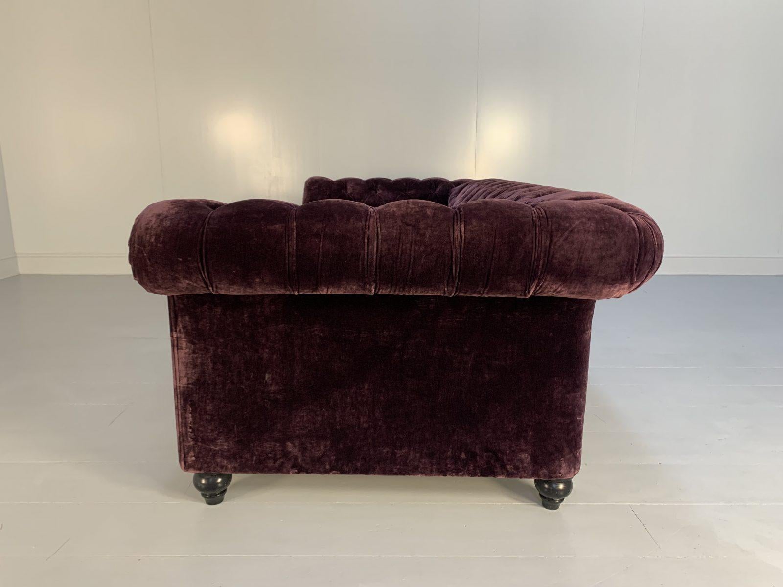 Duresta “Connaught” Grand Chesterfield Sofa – In Purple “Rembrandt” Velvet 2
