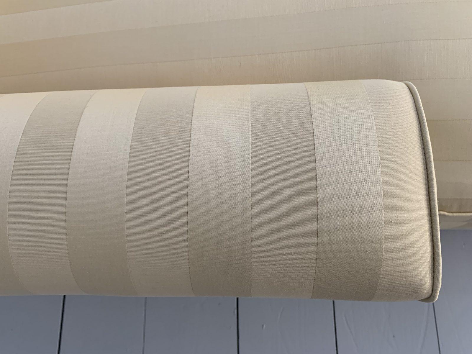 Duresta “Haywood” 4-Seat L-Shape Sofa – In Gold Stripe Fabric For Sale 2