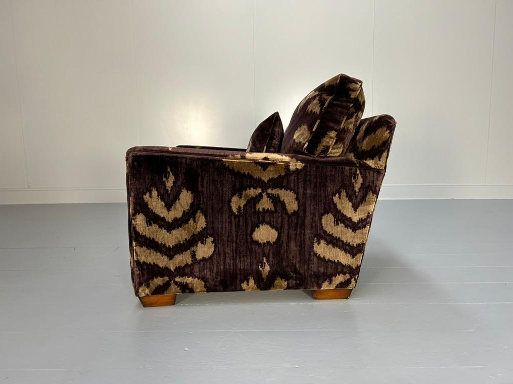 Suite Duresta Mandalay et 2 fauteuils en aubergine et velours doré en vente 6