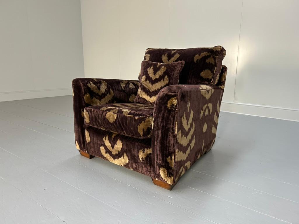 Suite Duresta Mandalay et 2 fauteuils en aubergine et velours doré en vente 8