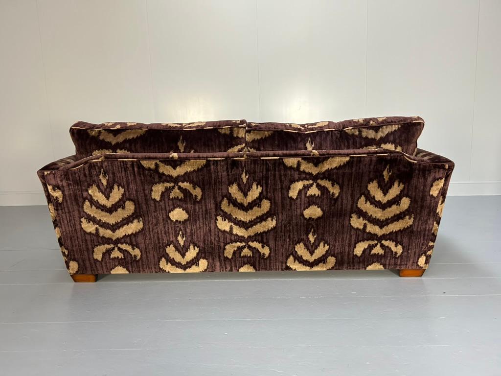 Suite Duresta Mandalay et 2 fauteuils en aubergine et velours doré en vente 9