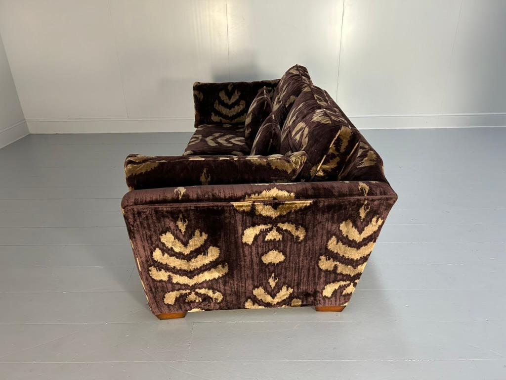 Suite Duresta Mandalay et 2 fauteuils en aubergine et velours doré en vente 13