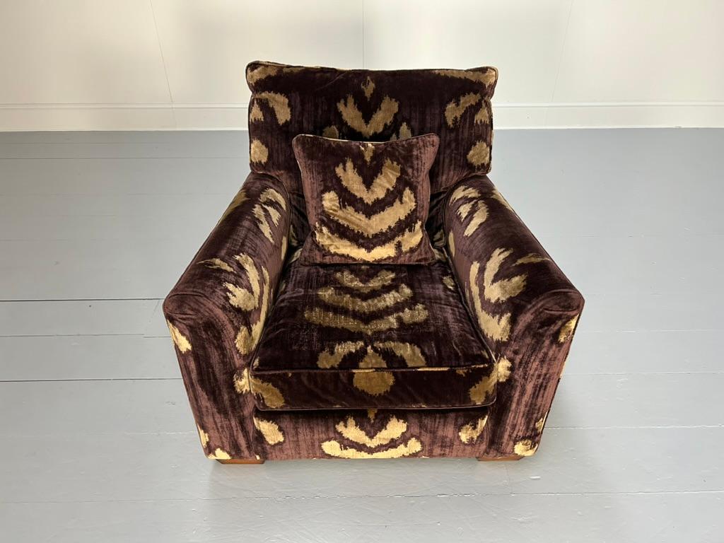 Suite Duresta Mandalay et 2 fauteuils en aubergine et velours doré en vente 14