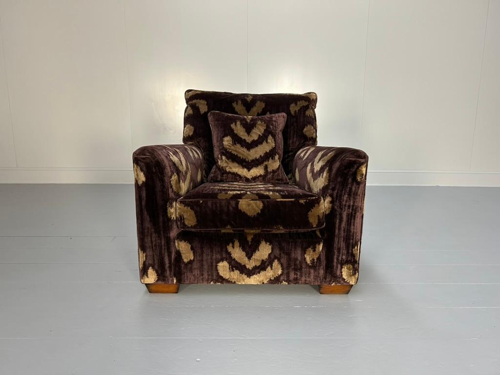 Suite Duresta Mandalay et 2 fauteuils en aubergine et velours doré en vente 15