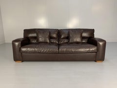 DURESTA Panther Grand 3-Sitz-Sofa - aus dunkelbraunem Leder