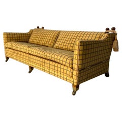 Duresta "Trafalgar" 3-Seat Sofa - In Gold Stripe Fabric