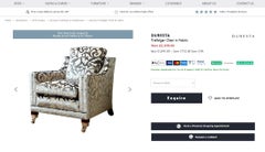 DURESTA TRAFALGAR CONTEMPORARY ARMCHAIR PART OF A LARGE SUiTE