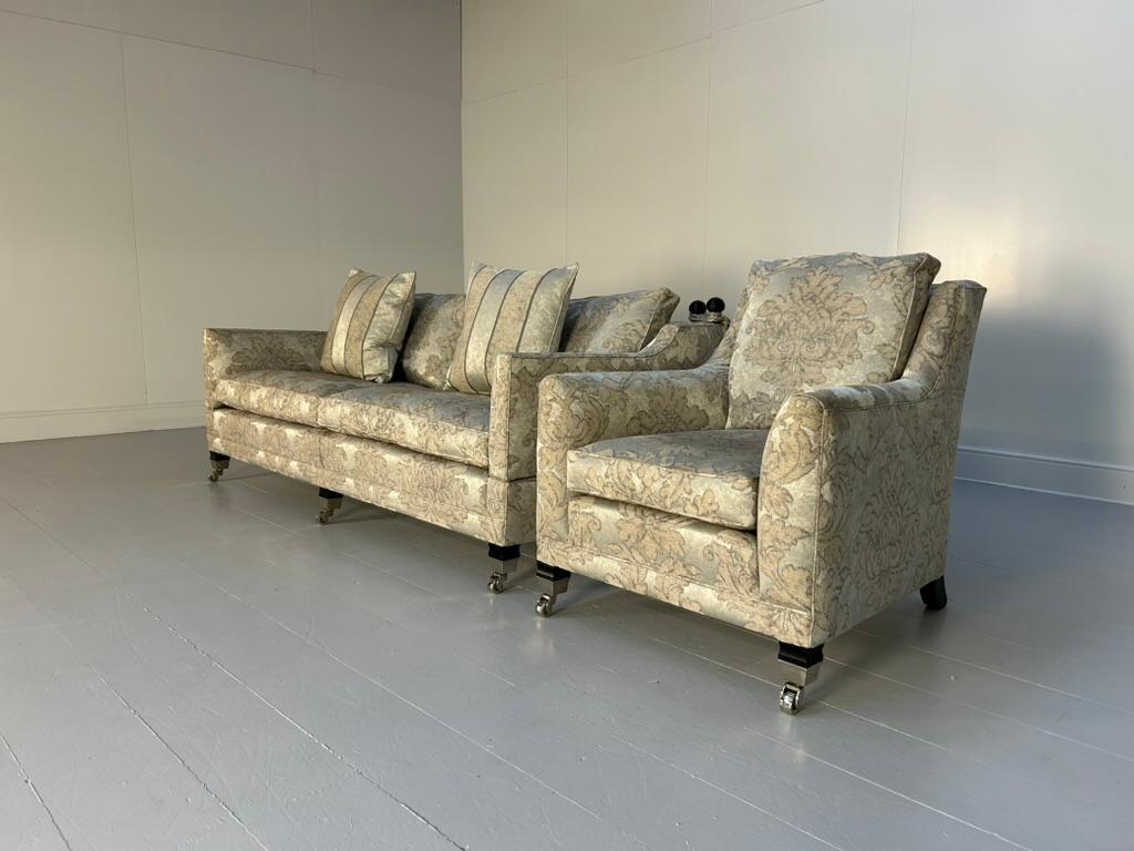 L'offre porte sur un superbe et majestueux ensemble canapé 2,5 places et fauteuil 