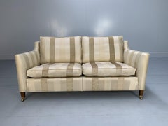 Duresta "Villeneuve" Sofa - 2.5-Seat - In Ivory Gold Stripe