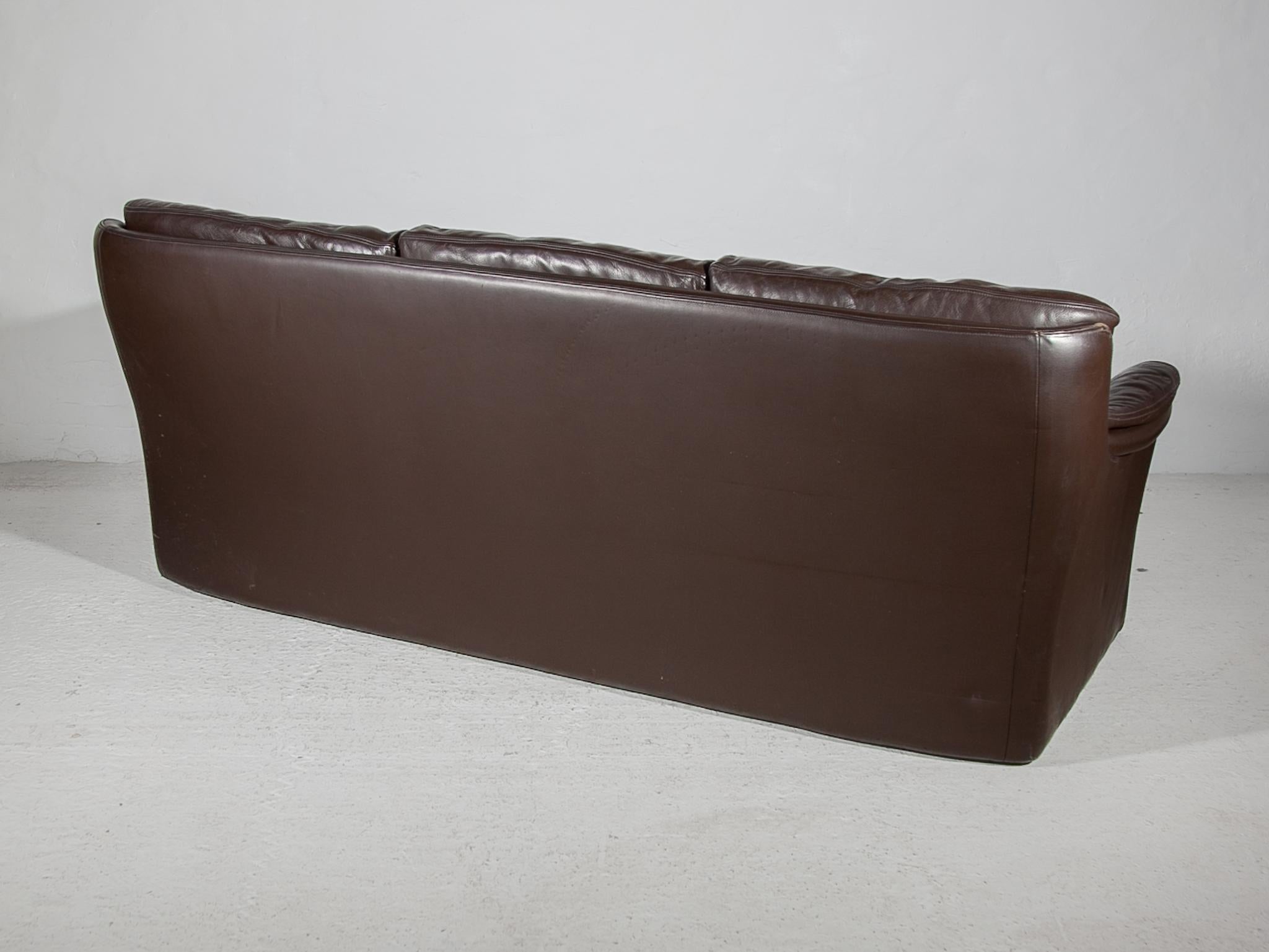 Hand-Crafted DURLET Three seat Sofa, 1970s For Sale