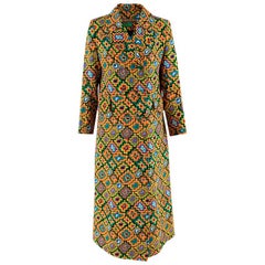 Duro Olowu Manteau en soie imprimée multicolore - Taille US 6