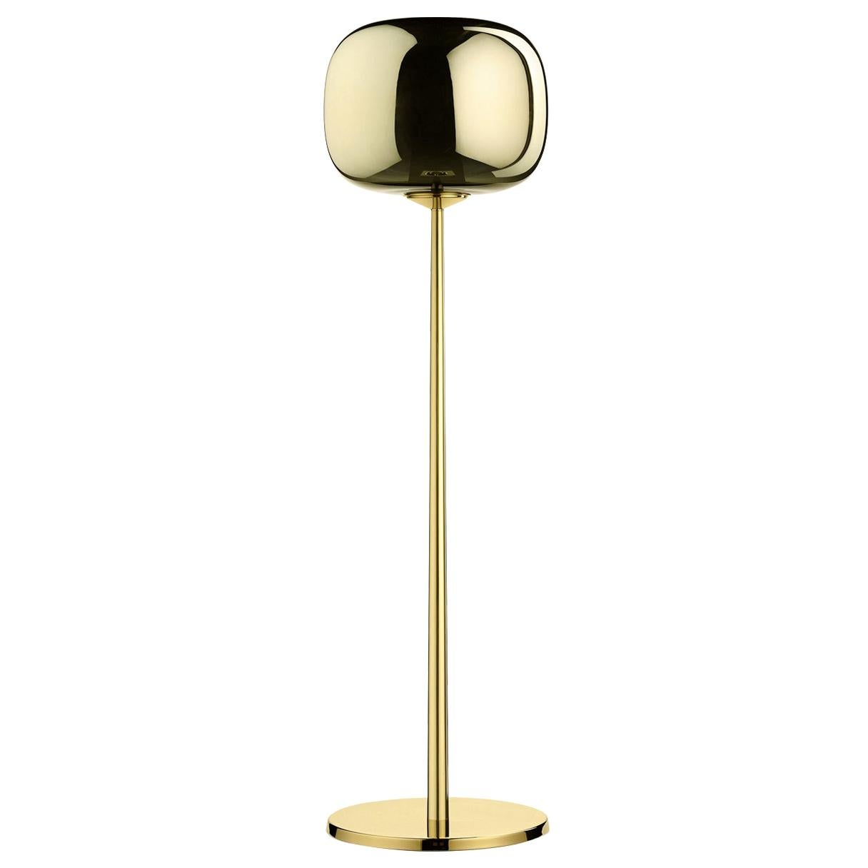 Dusk Dawn Brass Floor Lamp By Branch For Sale