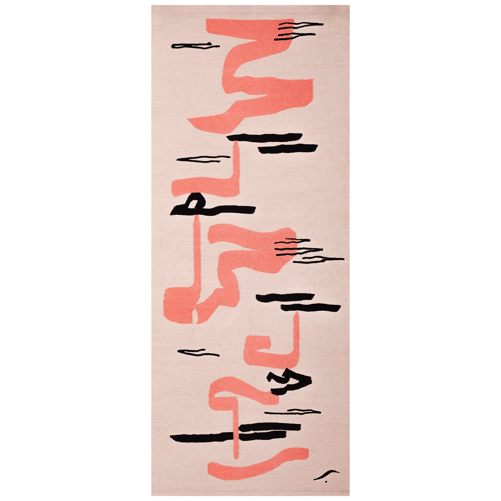 Dusk flatweave handmade cotton wall-hanging