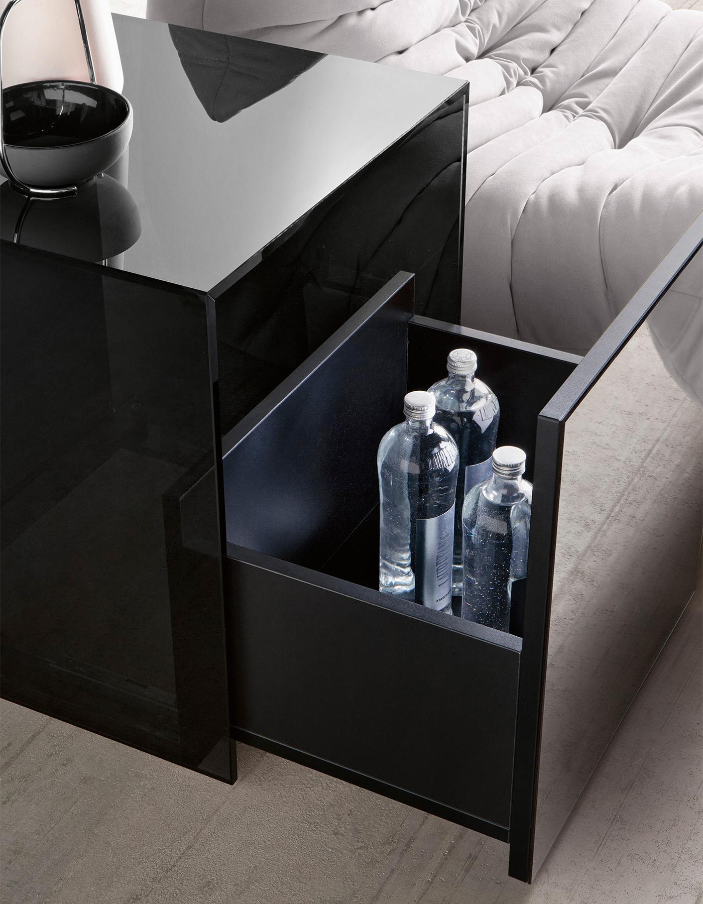 Glass Dusk Side Table For Sale