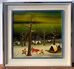 Duska Markotić (kroatischer Künstler) - Winterlandschaft des 20.