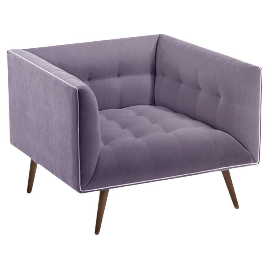 Dust Armchair with Beech Ash-056-1 and Paris Lavanda