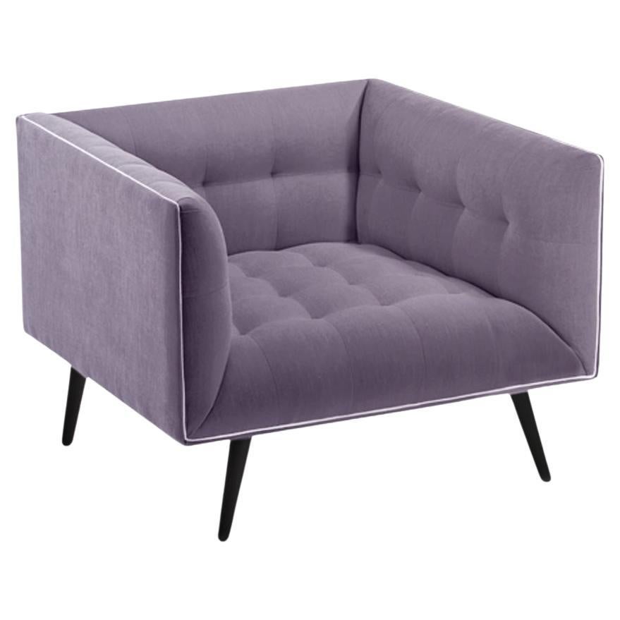 Dust Armchair with Beech Ash-056-5 and Paris Lavanda
