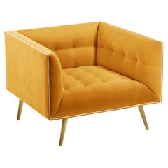 Fauteuil à poussière en chêne naturel et en corne