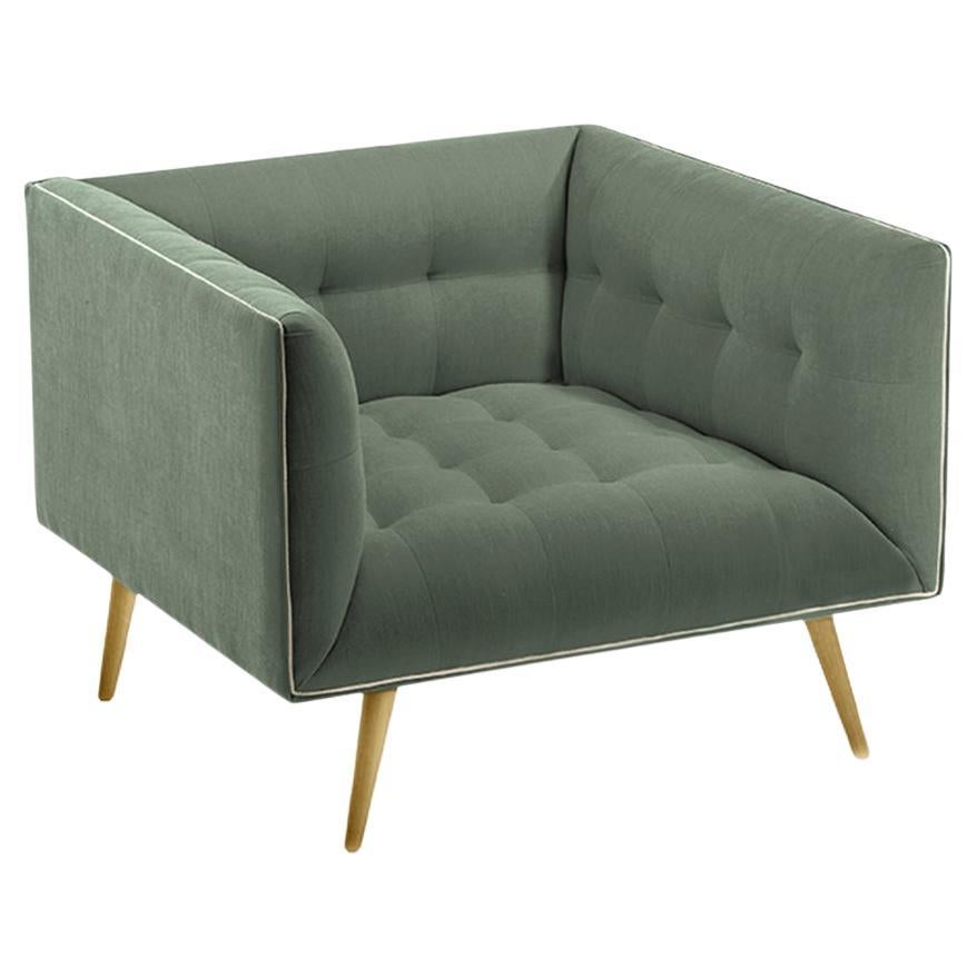 Poltrona Dust con Oak naturale e liscio 60